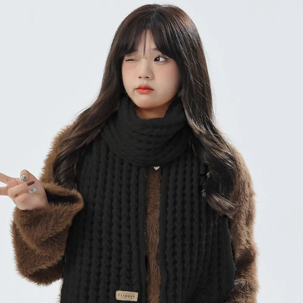 2 個トレンディな防風ニット帽子スカーフ韓国スタイル厚みのネックガード帽子セットソフトシンプルな暖かいスカーフカップル