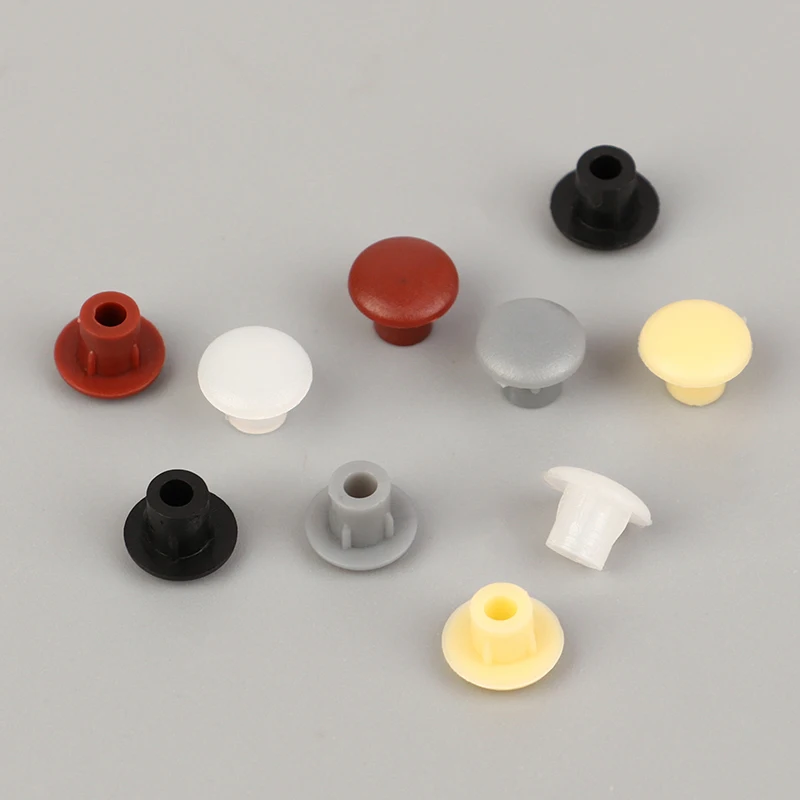 100Pcs 5mm Furniture Hole Covers Decor Plastic Screw Cap Cabinet Drill Hole Dust Plug Grommet Hardware Practical Fitting