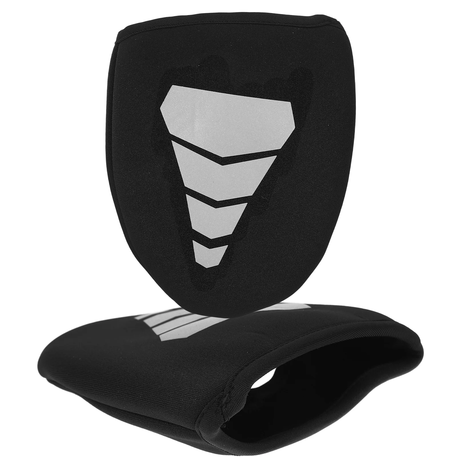 1쌍 방한 사이클링 슈즈 커버 방수 방풍 네오프렌 하프 오버슈즈 로드 바이크용 반사 디테일 추운 날씨용