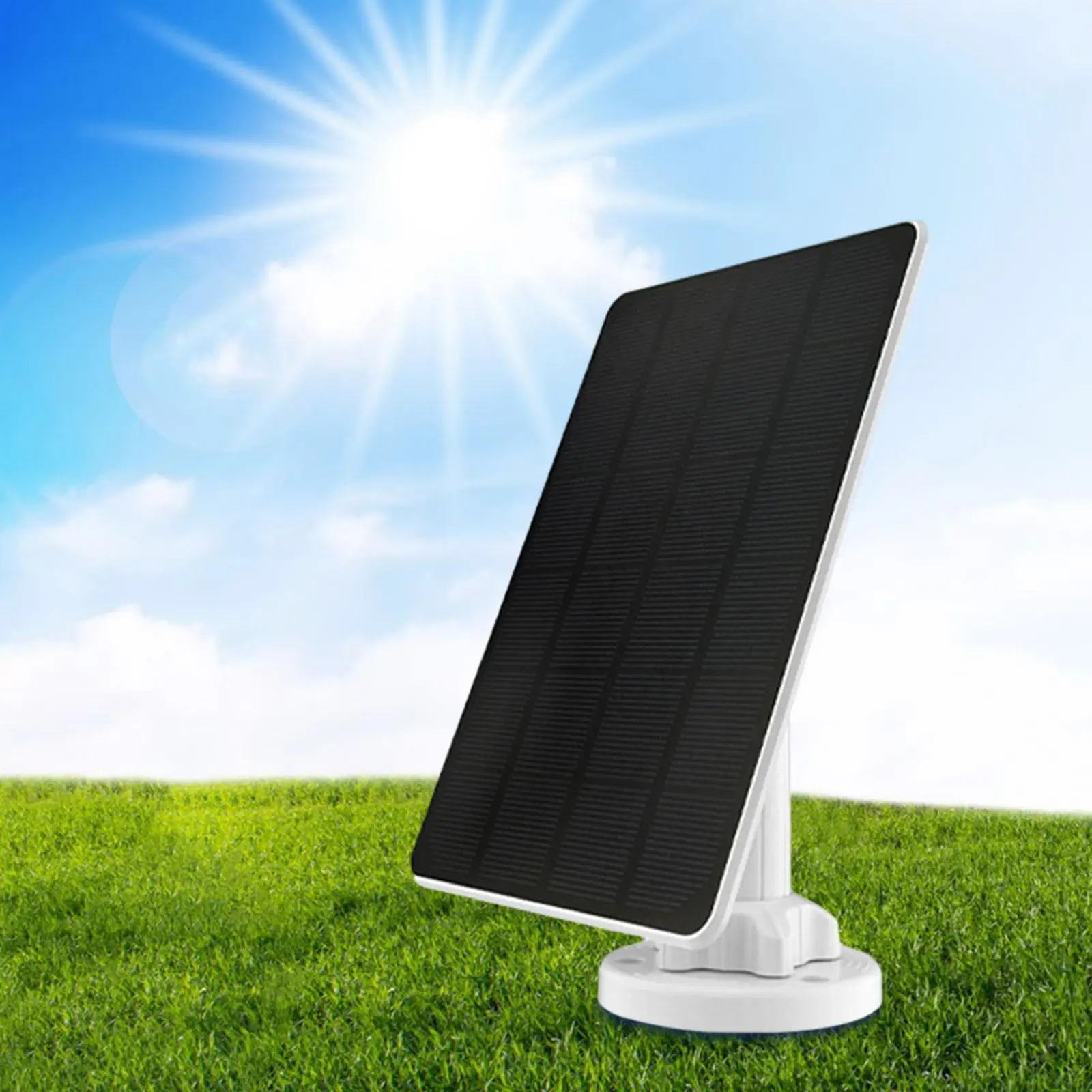 6V 3W Solar Panel Portable 300cm Charging Cable for Outdoor Camera