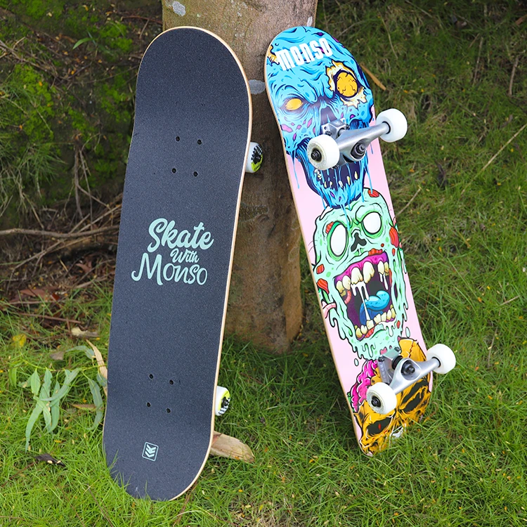 New Design 8 8.25 8.5inch Hard Rock Canadian Maple Skateboard Complete Custom Complete Street Boards Skate