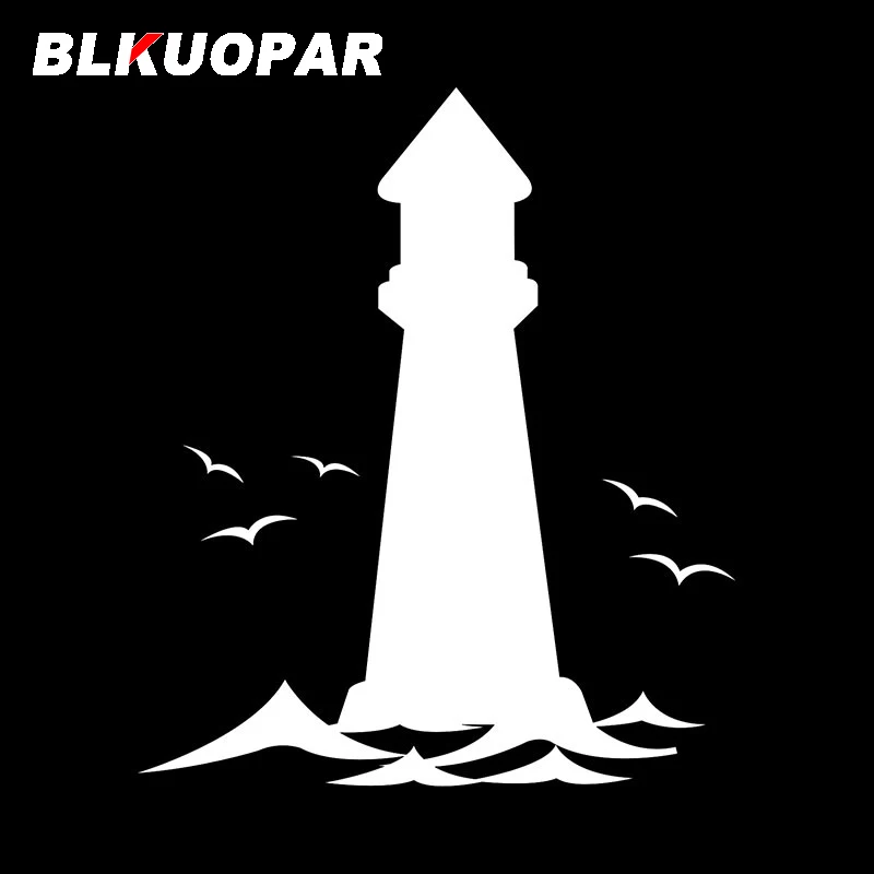 BLKUOPAR Novelty Lighthouse Car Stickers DIY Personality Creative Decal Waterproof Laptop Windshield Decoration Car Goods