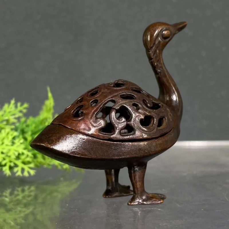 

Антикварная медная посуда, печь Hongyan, украшение для рабочего стола, поделки, курильница, украшение, палочки для еды, курильница в форме старого