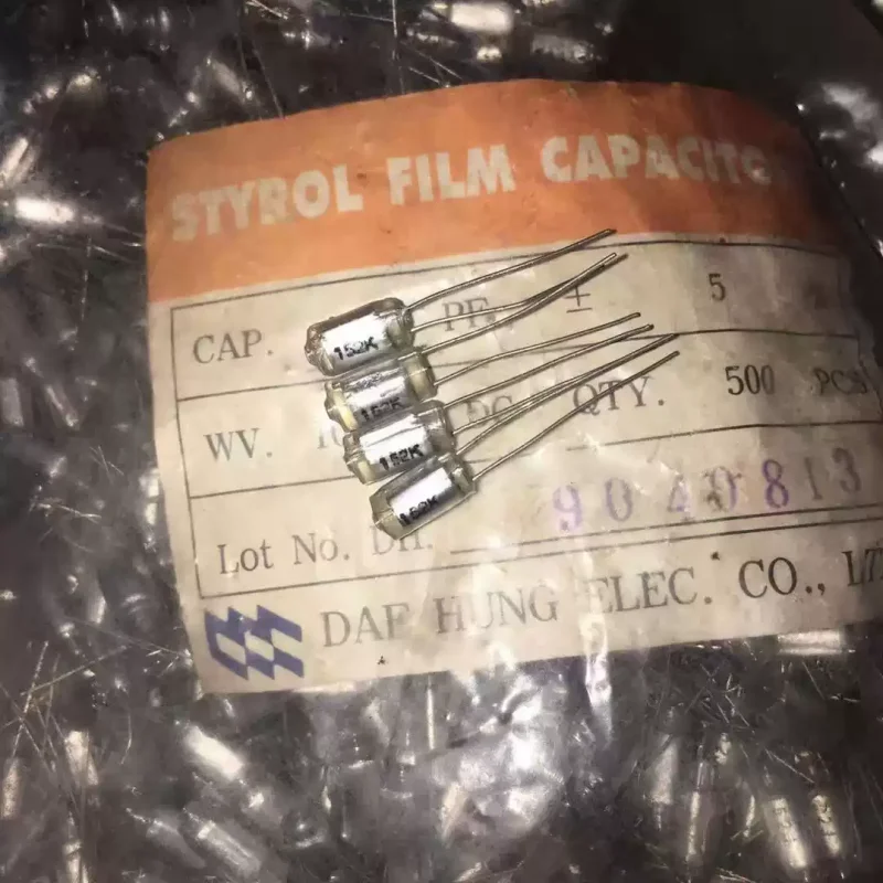 10PCS Brand new Japanese CQSA polystyrene capacitor 1500PF 100V 152K polystyrene film capacitor