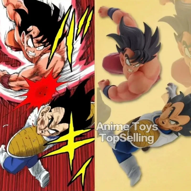 23cm/9.05in 애니메이션 드래곤 볼 Z 그림 Goku Vs Vegeta 그림 Goku 그림 PVC Vegeta Collectible Model Toys Gifts
