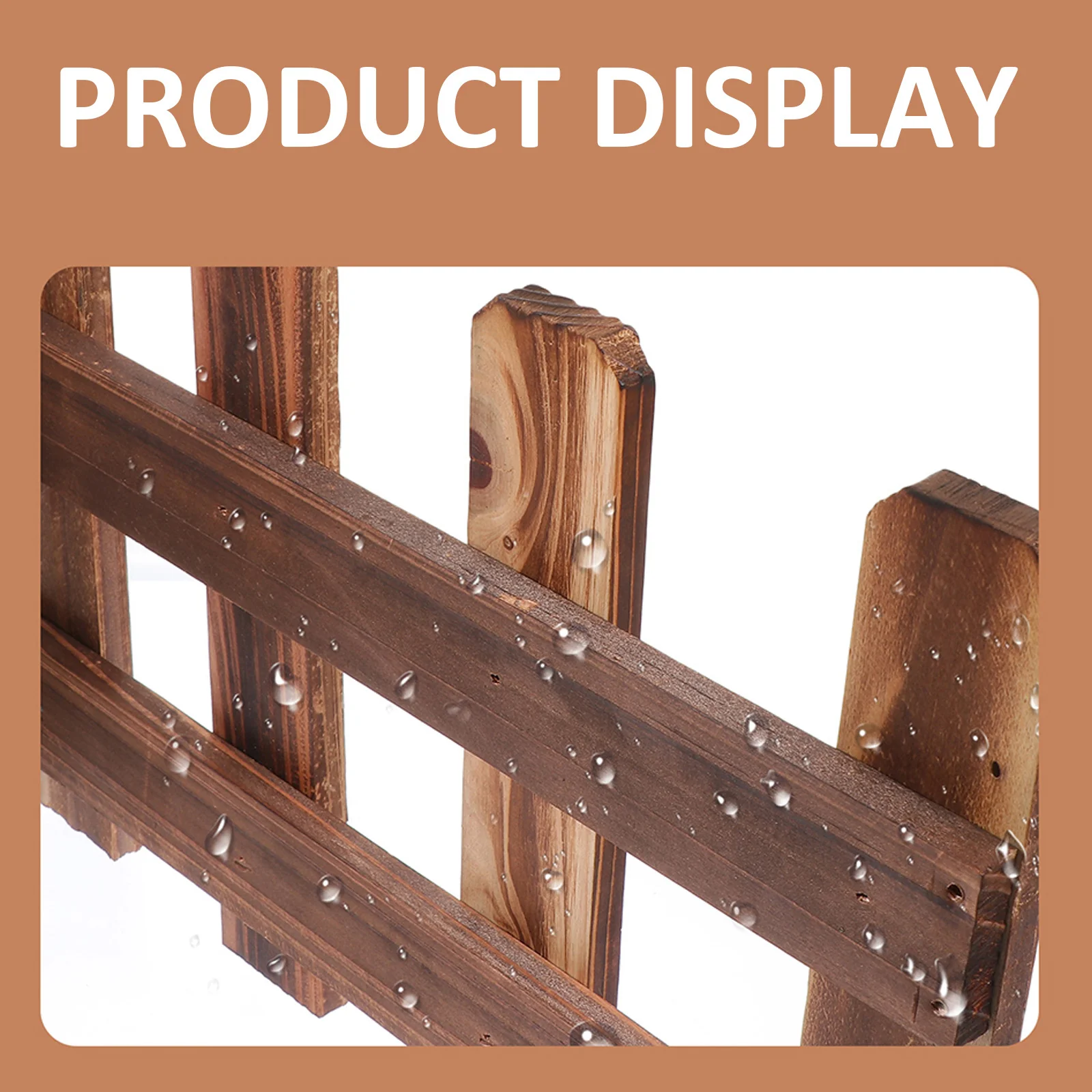 

1Pcs Anti-Corrosive Wood Fence Durable Carbonized Courtyard Garden Decorative Partition Reusable Outdoor Fences