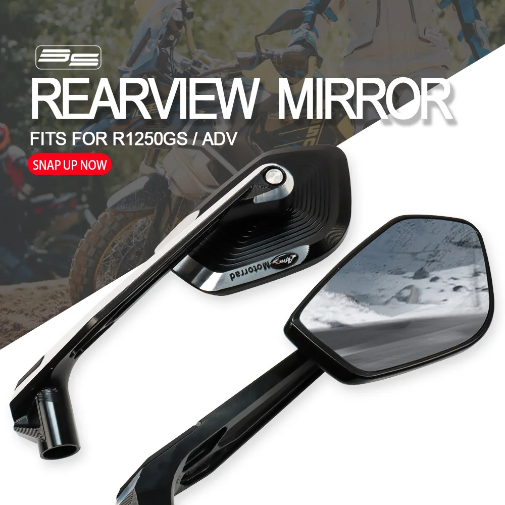 

Fit For BMW R1250GS 2024 Motorcycle HD Rearview Mirror R 1250GS ADV Auxiliary Mirror Accessories Aluminum GS 1250 2019-2023