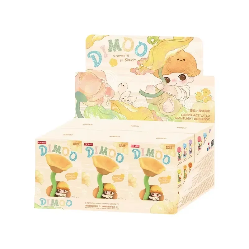 

POPMART Dimoo Moments in Bloom Series Motion-Sensing Night Light Blind Box Toy Figurine Ornament with Sensing Light Mystery Gift