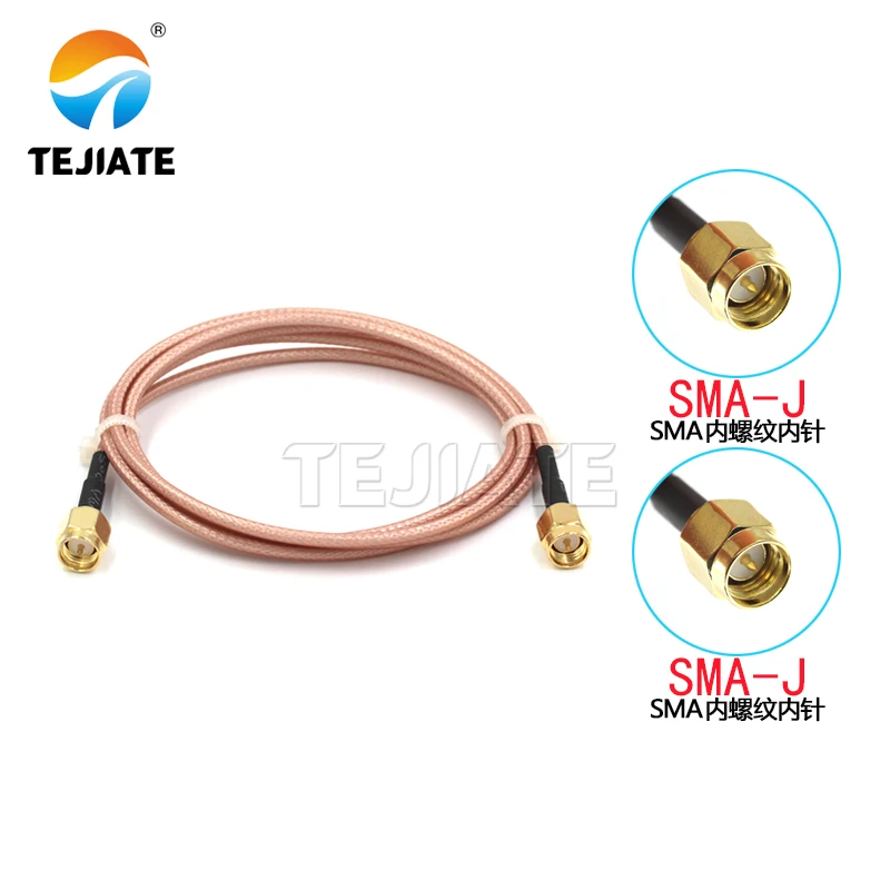 1PCS SMA Male To SMA male RG316 cable assembly Jumper Pigtail 5cm/10/15/30/50cm/1m SMA plug Crimp FPV RG316 Cable 50ohms SMA-JJ