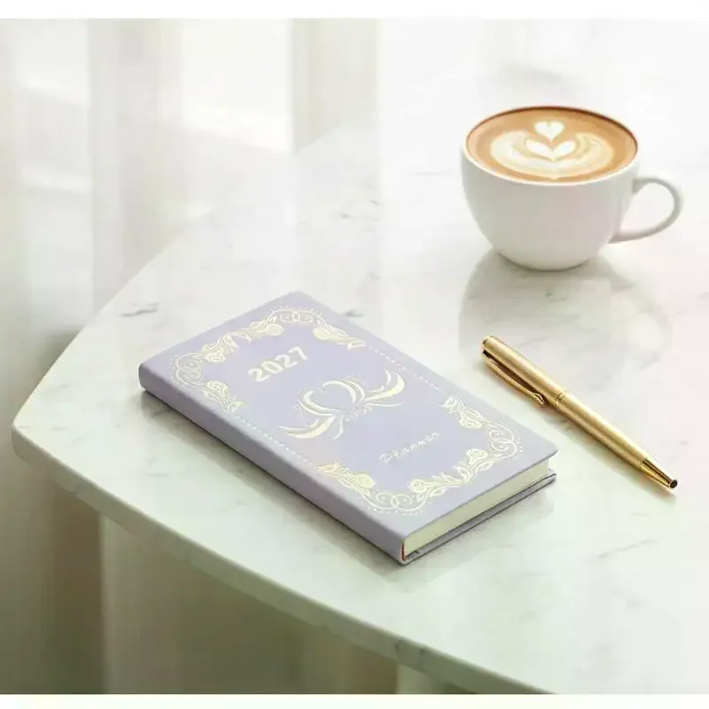 Daily Planner Notebook (A6 Size)–Hardcover 365-Day Calendar Organizer, Agenda & Time Management Diary for Work and Personal Use