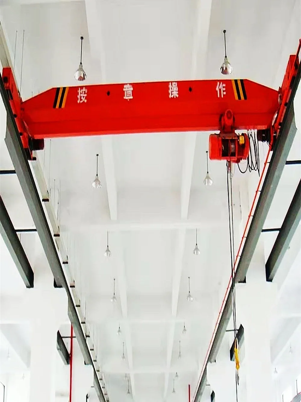 Customized processing of 3-ton electric single beam crane with suspended crane