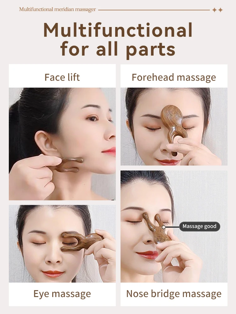 Free custom logo Facial Nose Massager Guasha High Nose Bridge Scraping Nose Artifact Acupoint Dredging Skin Care Tool