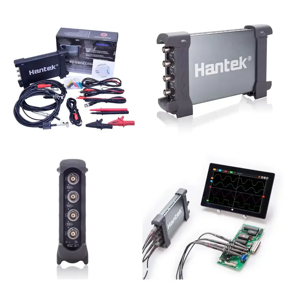 Hantek 6254BE Virtual Automotive Oscilloscope 4 Channels 250MHz Bandwidth 1Gsa/s 64K Memory Depth 8-Bit Resolution 1-Year