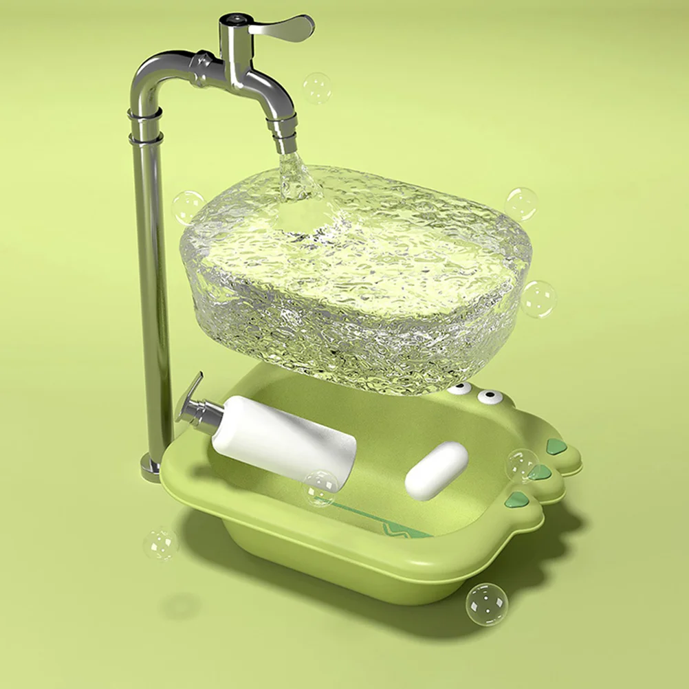 

Wash 3000Ml Large Size Cartoon Infant Bath Tub Portable Hand Basin Pp Material For Bathing Washing Face Hands Basin