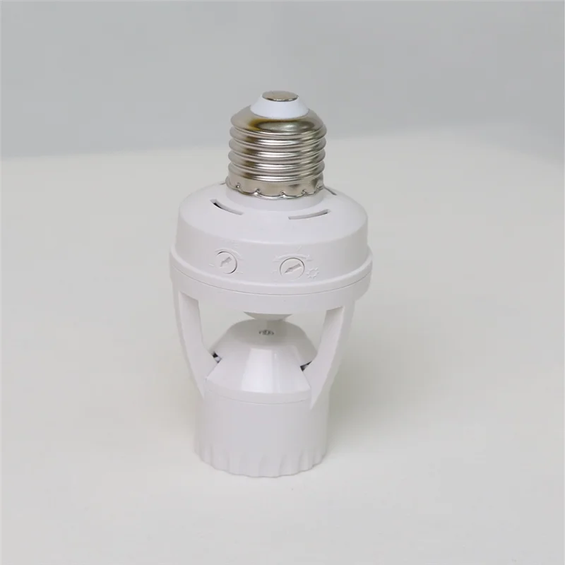 360 Degrees PIR Human Induction Motion Sensor LED Night Lamp Socket Base AC110V-220V Delay Time Adjustable Switch