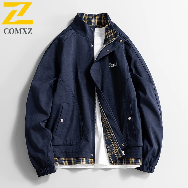 

High Quality 2025 New Men's Jacket Spring and Autumn Urban Daily Windproof Standing Collar Jacket Street Casual Commuting Jacket