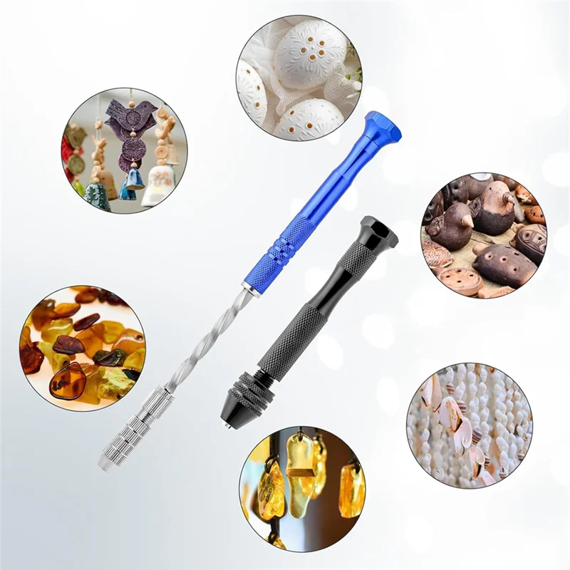 AC88-Micro-Type Pin Vise And Twist Handdrill Rottery Tool As Shown Resin+Metal DIY Crafts For Resin Casting