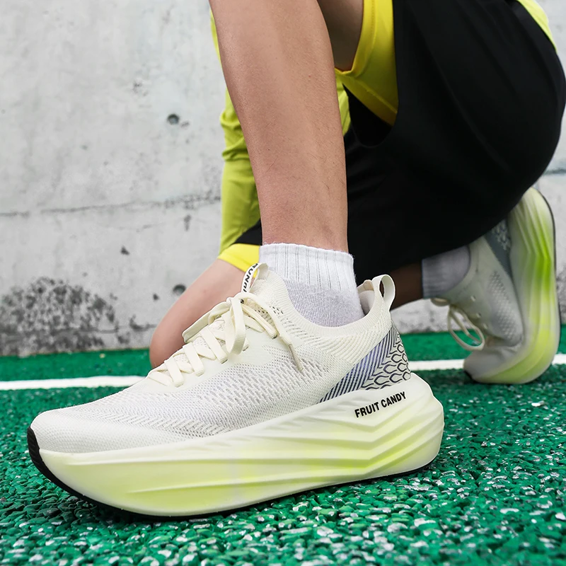 أحذية رياضية رجالية فاخرة - مدرب كاجوال مسامي، أحذية جري عصرية وأحذية تنس بدون كعب للرجال