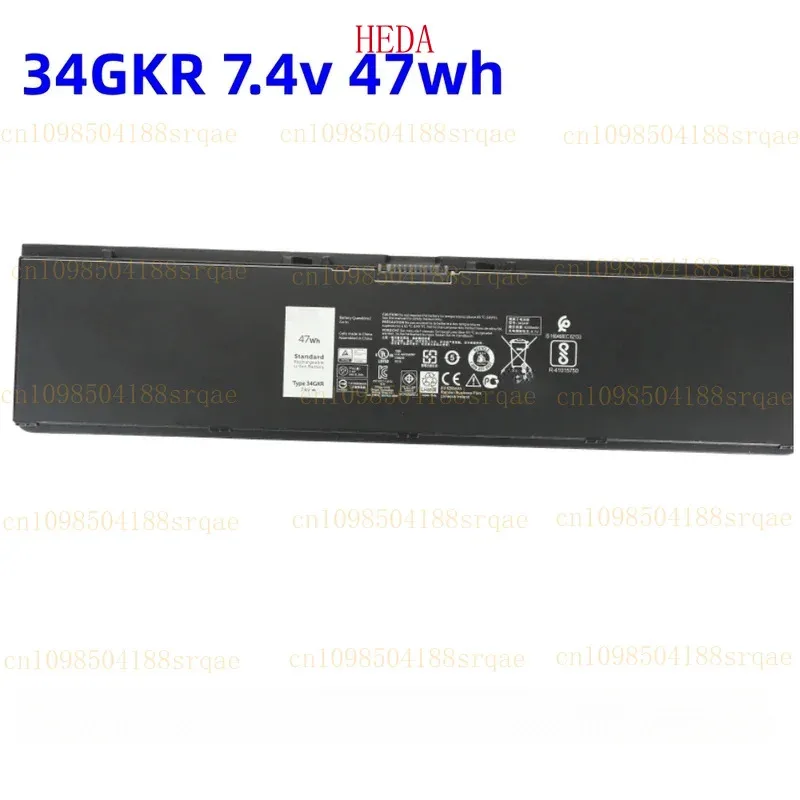 Nueva batería de ordenador portátil 34GKR 7,4 V 47WH para Dell Latitude E7440 E7450 E7420 Series Notebooks V8XN3 0909H5 0G95J5 5K1GW 3RNFD