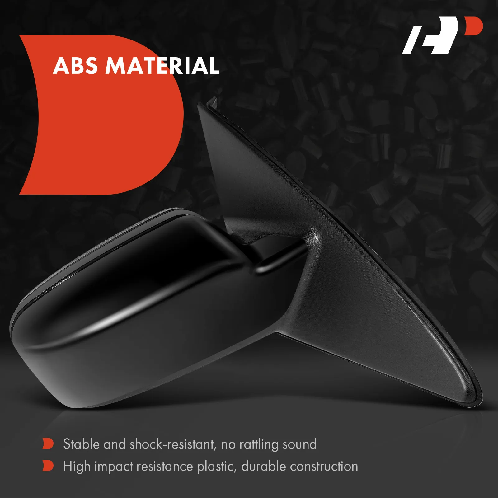 A-Premium Pair Power Door Mirror for Ford Fusion 2006-2009 Mercury Milan 2006-2009 Heated Puddle Light Black