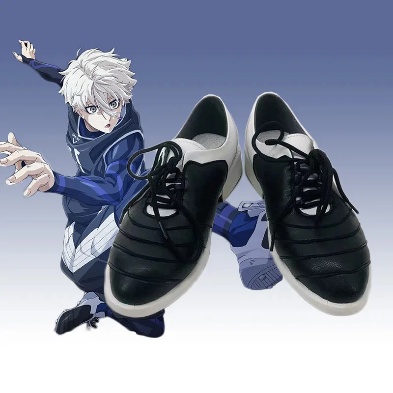 25COSNew Anime BLUE LOCK Meguru Bachira botas Cosplay Yoichi Isagi Hyouma Chigiri Seishiro Nagi zapatos Halloween tamaño personalizado