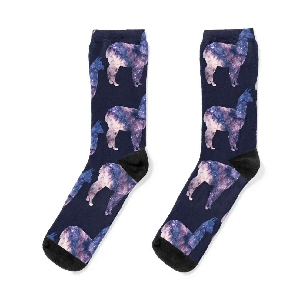 

Space llama pattern Socks designer brand Non-slip Men Socks Women's