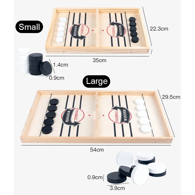 Table Fast Hockey Sling Puck Game Paced Sling Puck Winner Fun Gobang Toys Board-Game Party Game Toy for Adult Child Family Games