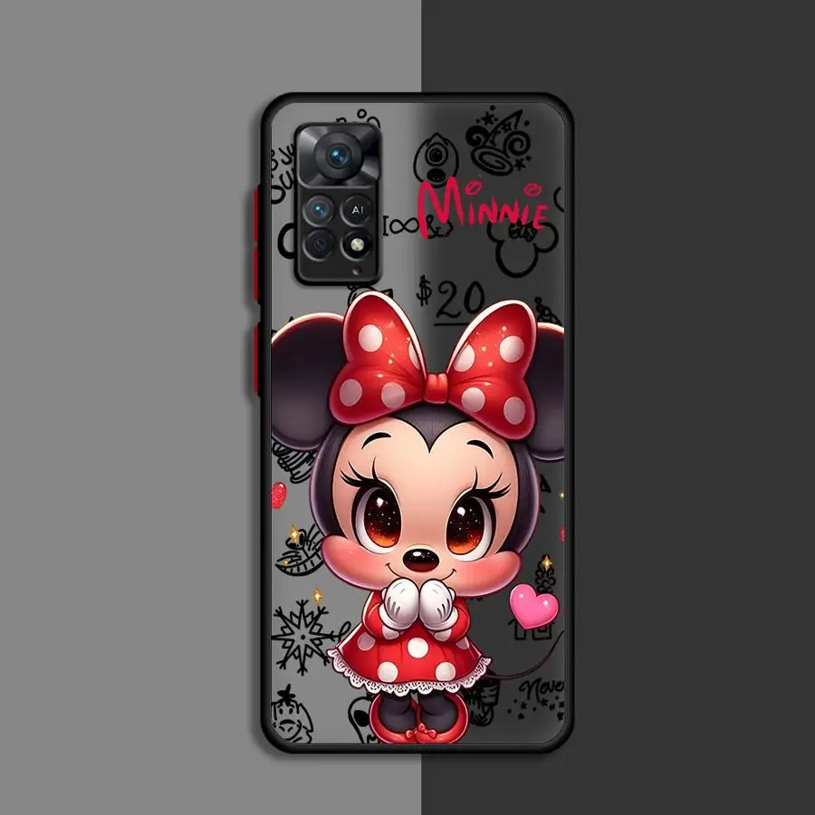 Disney Minnie Mouse AI Cassa Del Telefono per Xiaomi Redmi Nota 11 Pro 5G 12S 11S 12 13 ProPlus 10S 10 Pro 13 5G 7 9 8 Pro 9S Copertura