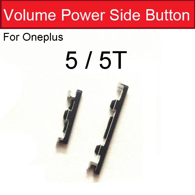 Power Volume Mute Flex Cable For OnePlus 5 5T 6 6T Power Mute Side Button Fixer Buckle Shell Metal Cover Anti-Dust Mesh Parts