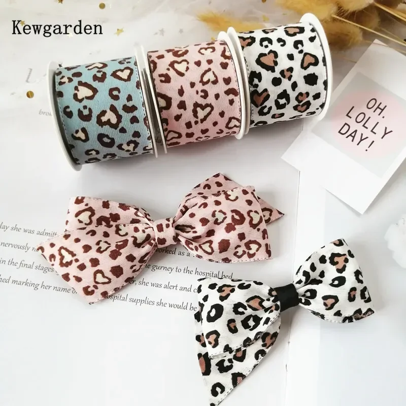 Kewgarden Leopard Fabric Ribbon 1