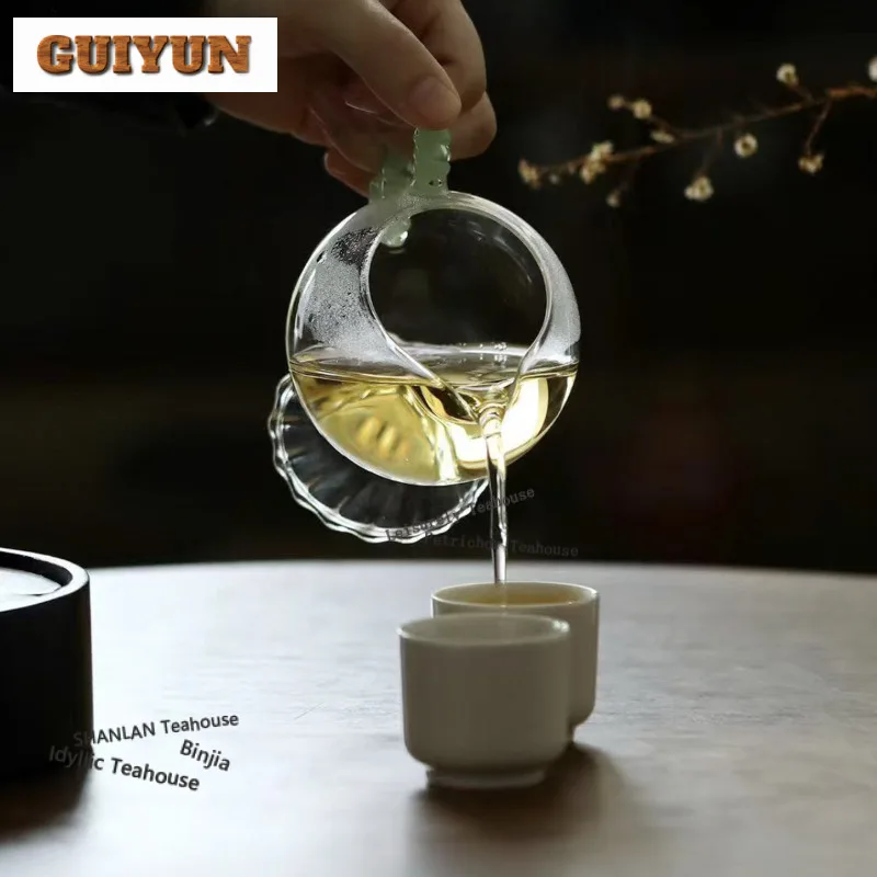 200ml Thickened High Temperature Resistant Glass Tea Pitcher Tea Divider Cha Hai Dispenser Justice Cup Fair Mug Teaset Supplies