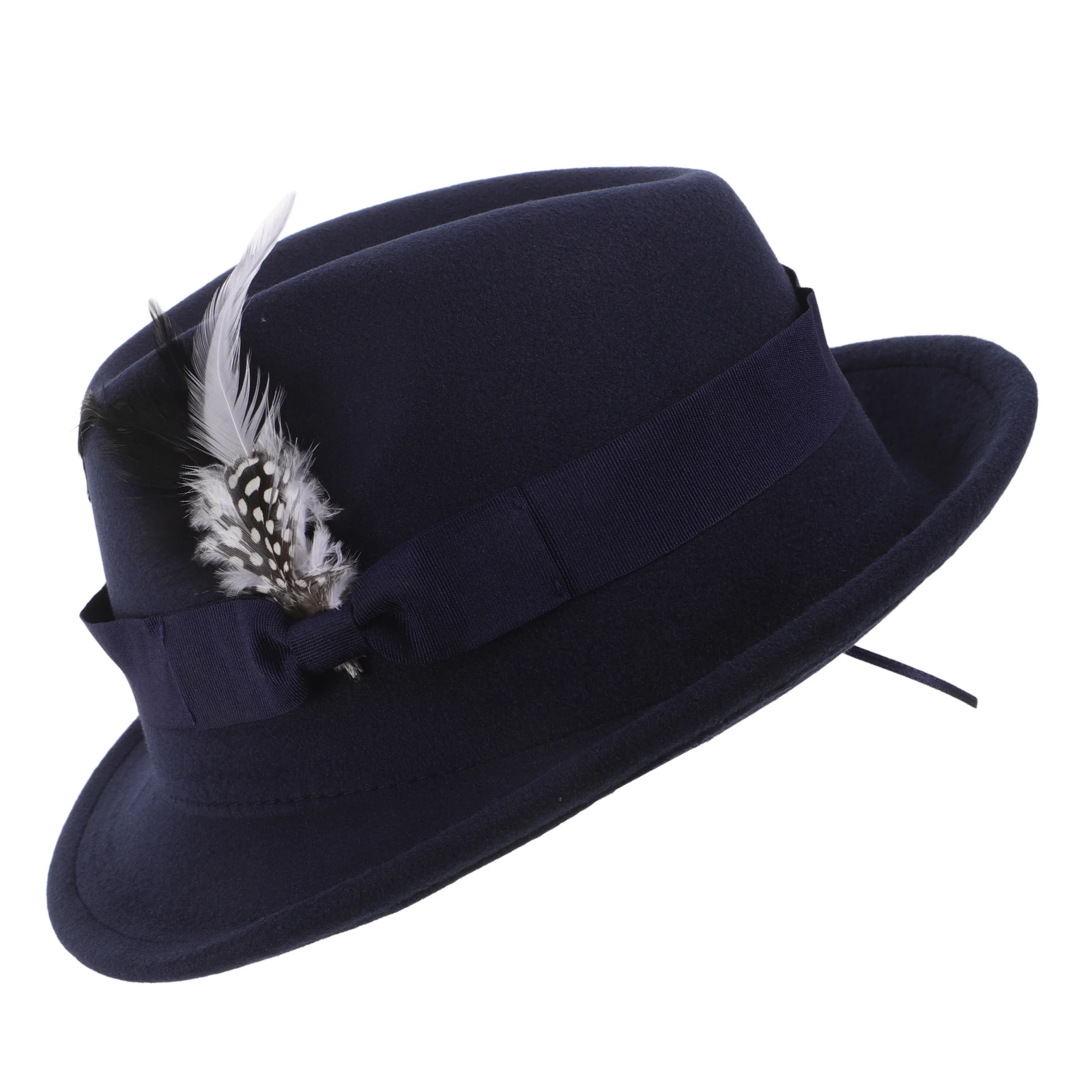 

Vintage Men Fedoras Felt Hat with Classic Fake Accent Flat Top Design for Formal Events Themed Parties Stylish Dress