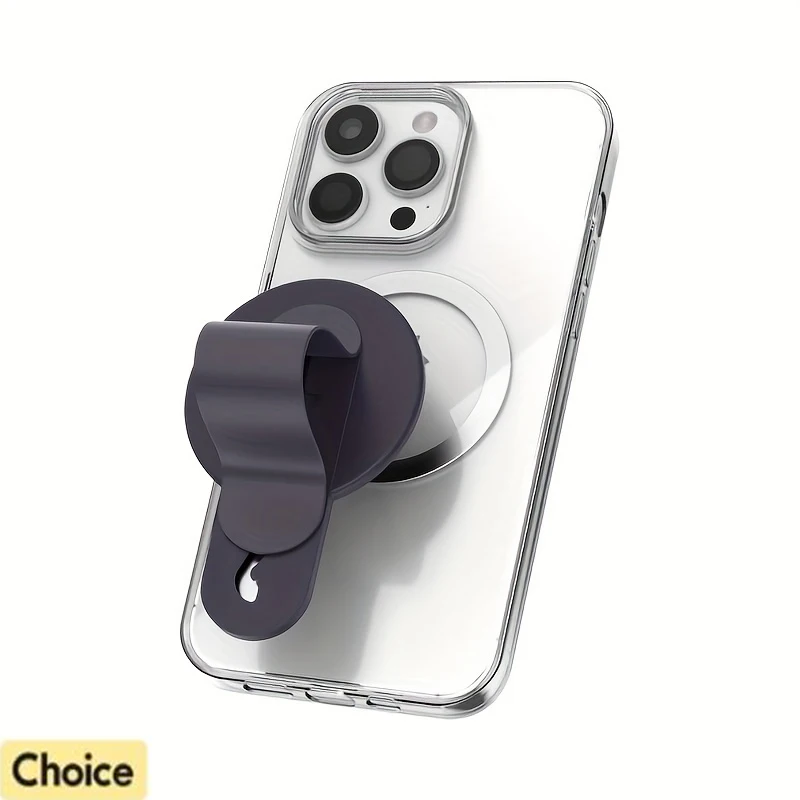 Universal Magnetic Magsafe Cell Phone Grip Holder Finger Ring Magnet Grip Talk Stand Foldable Adjustable Mobile Phone Stand