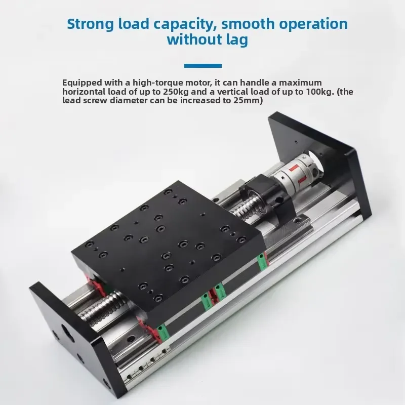 GX150 Heavy Ball Screw Linear Module Motor Aluminum Alloy Dual Linear Rail XYZ Combination High Load 250kg Precision