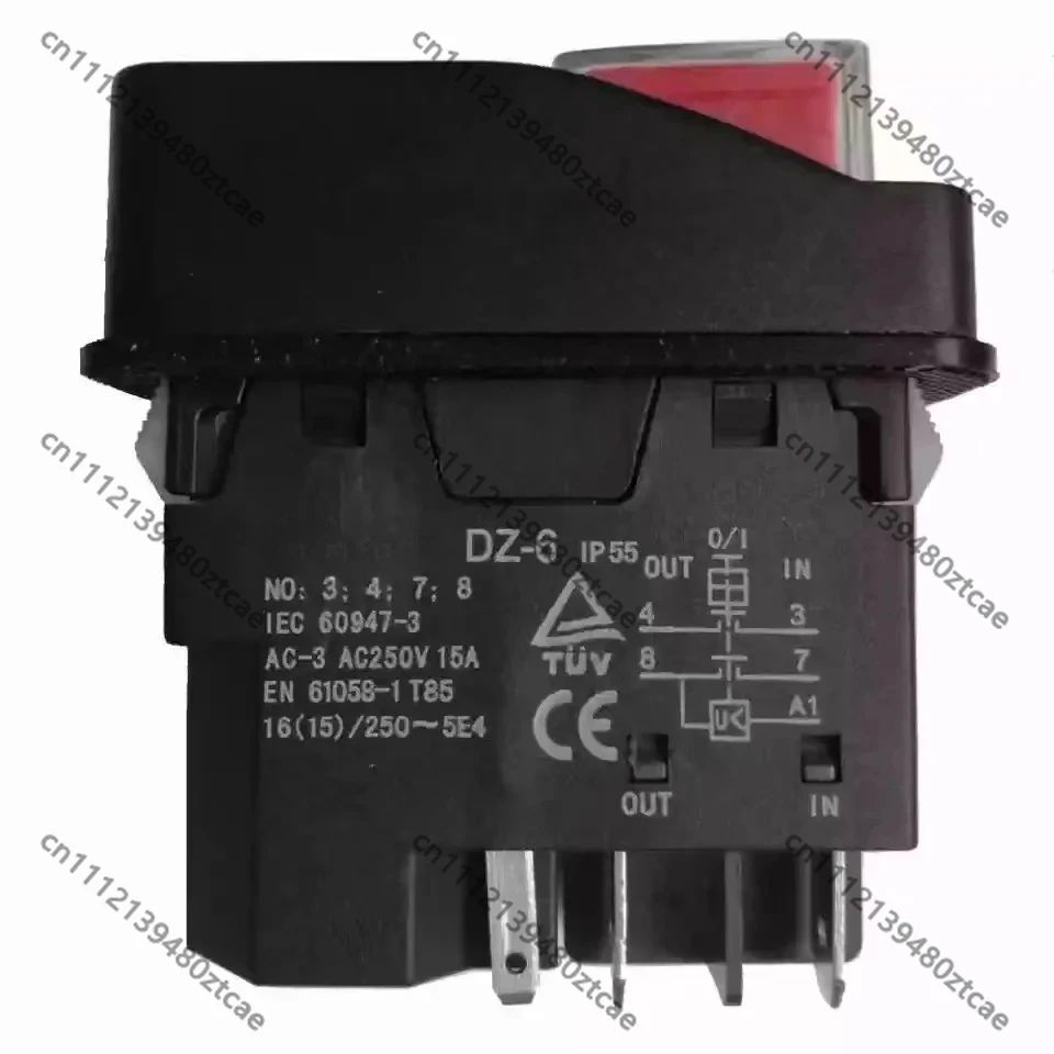 DZ-6 DZ-6-2 Electromagnetic Push Button Switch Start Stop Cover Industrial Equipment Replacement Parts
