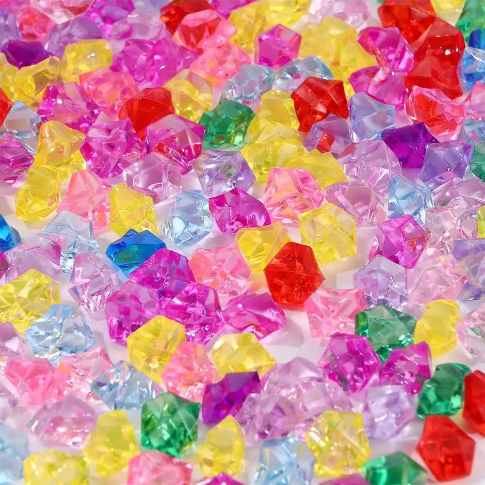 الملونة الاكريليك حوض السمك المشهد DIY بها بنفسك الحرفية خزان الأسماك الديكور الحلي الحصى الأحجار الاصطناعية حصوه زهرية حشو #3