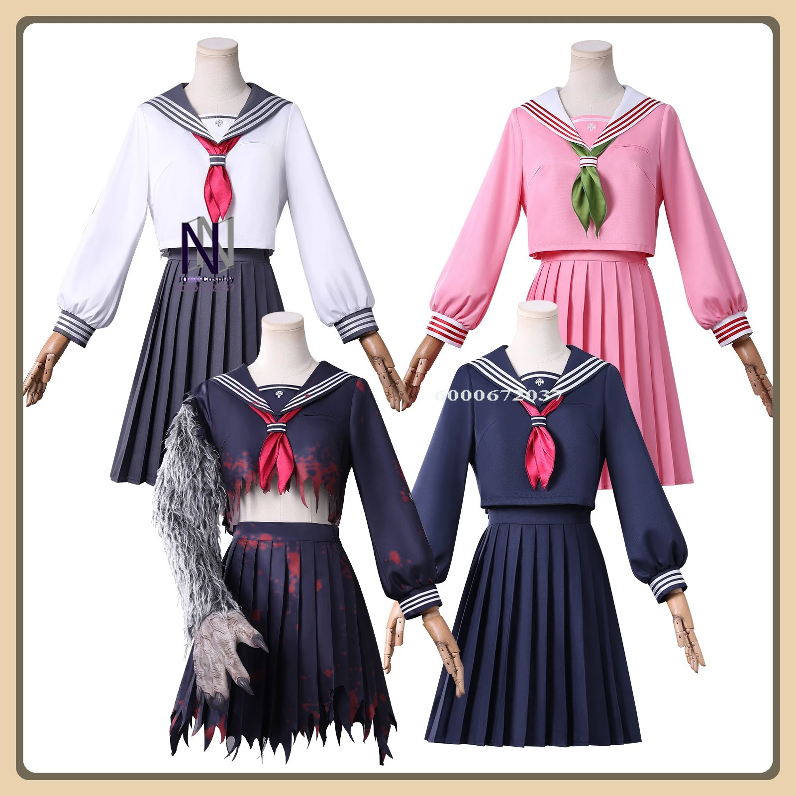 

Game Silent Hill f Mizukai Hinako Cosplay Costume (Classic JK Style) Sharp Pleat DressHigh Quality Role Playing Clothes (Female)