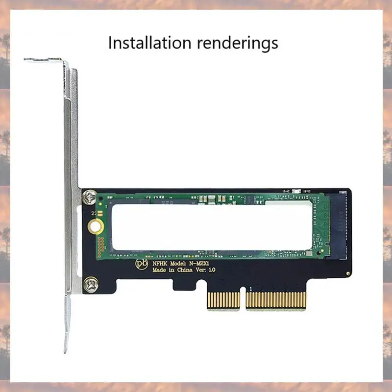 

2025 New-5X M.2 NVME SSD NGFF To PCIE 3.0 X4 Adapter PCIE M2 Riser Card Adapter Support 2230 2242 2260 2280 Size Nvme M.2 SSD