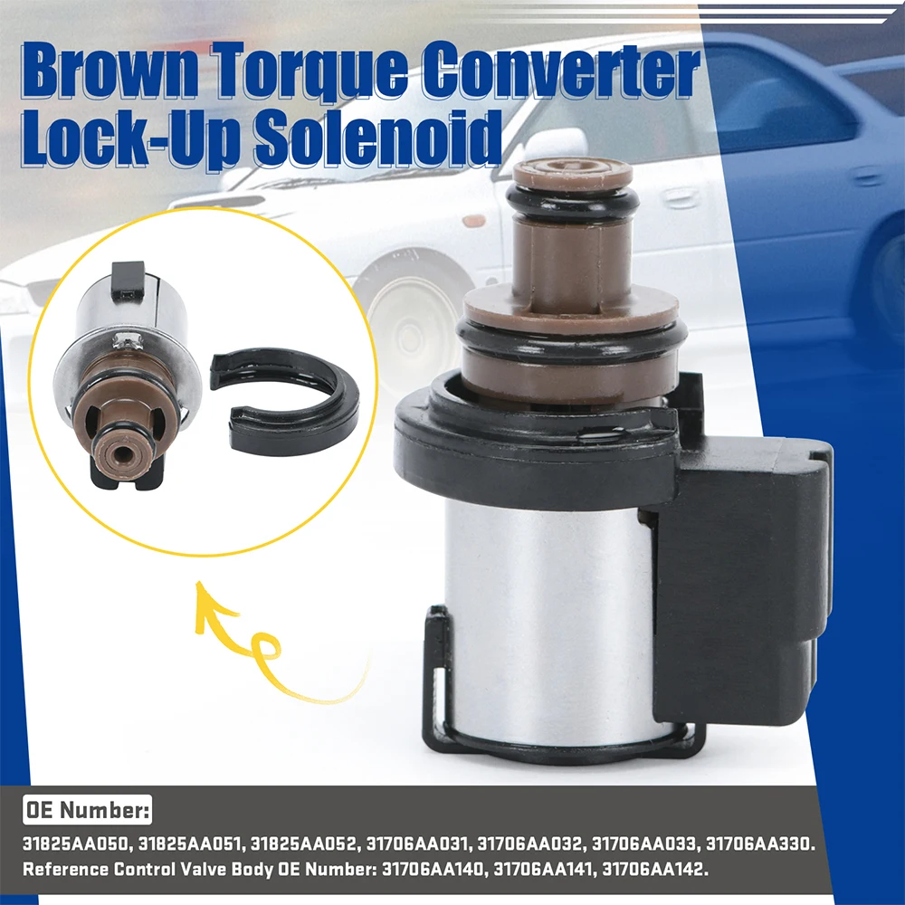 31825AA050 31825AA051 31706AA030 Transmission Solenoid For Subaru Lineartronic CVT TR580 TR690 Brown Torque Converter