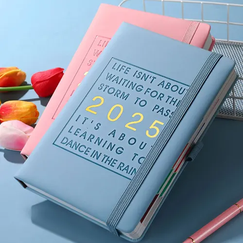 2025 플래너 노트북, 월별 달력, 7 월 2024 일-6 월 2025 일기 일정, 부드러운 가죽 종이, 사무실 학교 문구