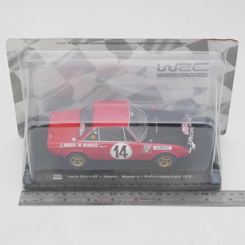 Ixo Maßstab 1:24, Druckguss-Legierung, Lancia Fulvia HF WRC 1972, Spielzeugautos, Modell, Klassiker, Geschenke für Erwachsene, Sammlung, Souvenir, statische Anzeige