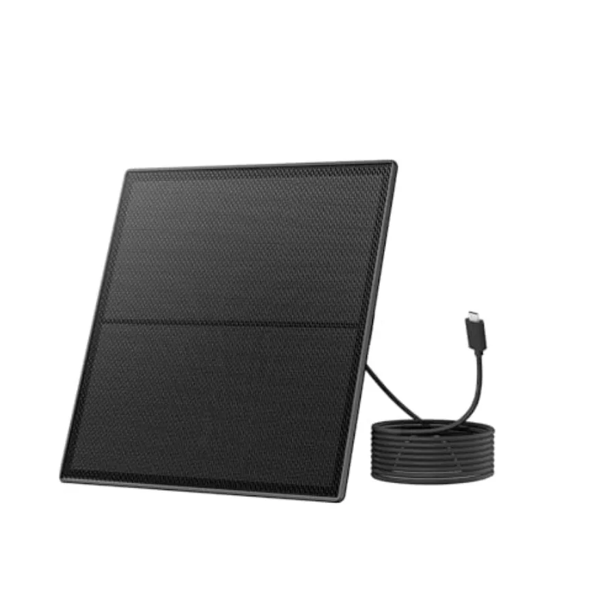 

5W Solar Panel for Smart Bird Feeder Camera Type-C Charger for Feeder 360° Adjustable Swivel Mount IP65 Waterproof for Outdoors