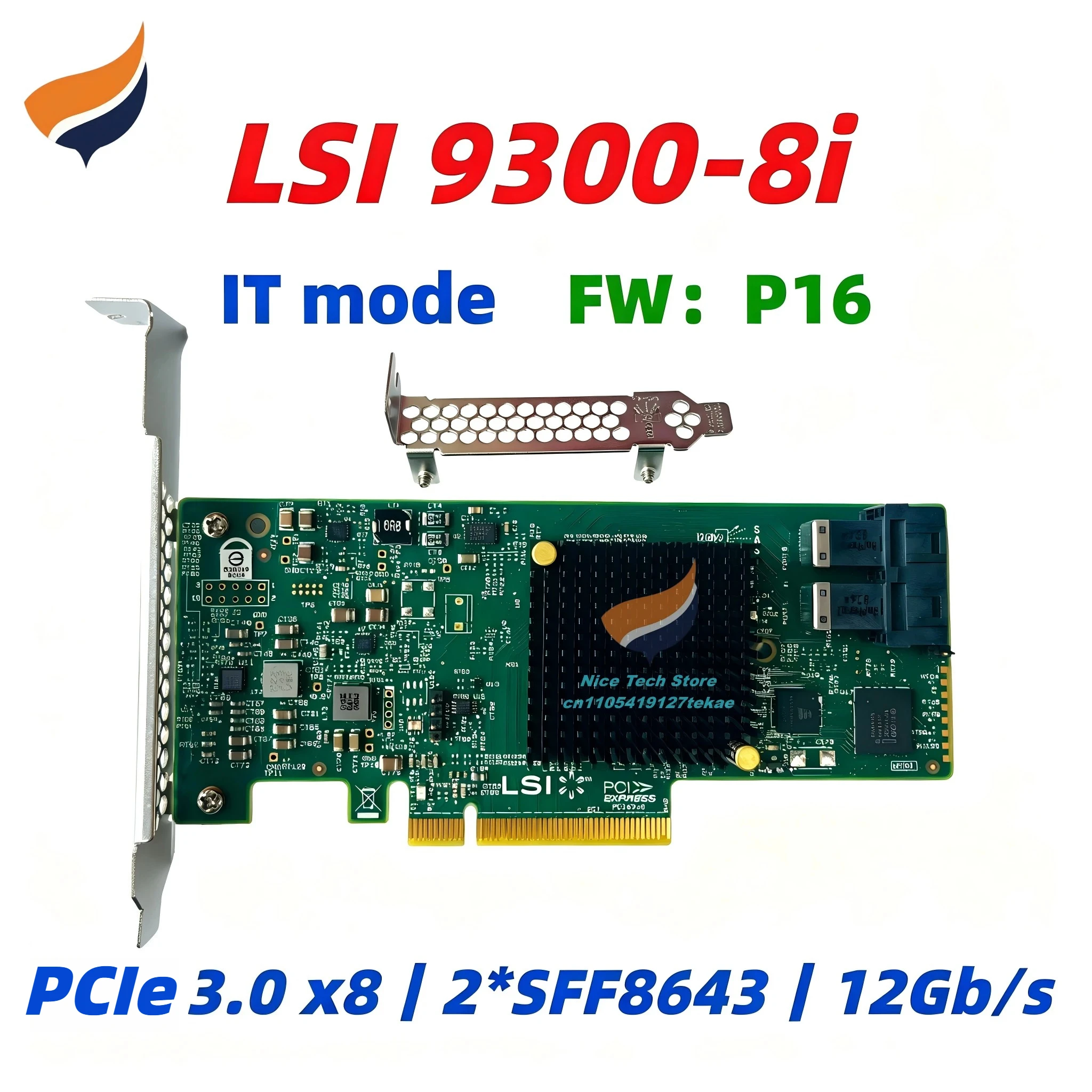 lsi-9300-8i-hba-8p-fw-p16-mode-it-12g-sas-sata-pcie30-x8-sas3008-lsi00344-pour-zfs-truenas-server-jbod-en-stock