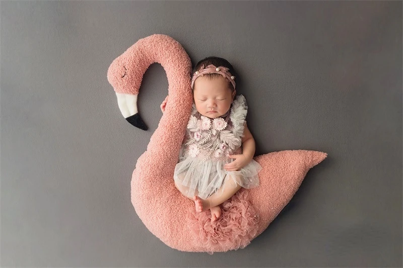 Neugeborenen Baby Fotografie Requisiten Plüsch Tier Hase Puppe Posiert Kissen Foto Kissen Fotografie Matte