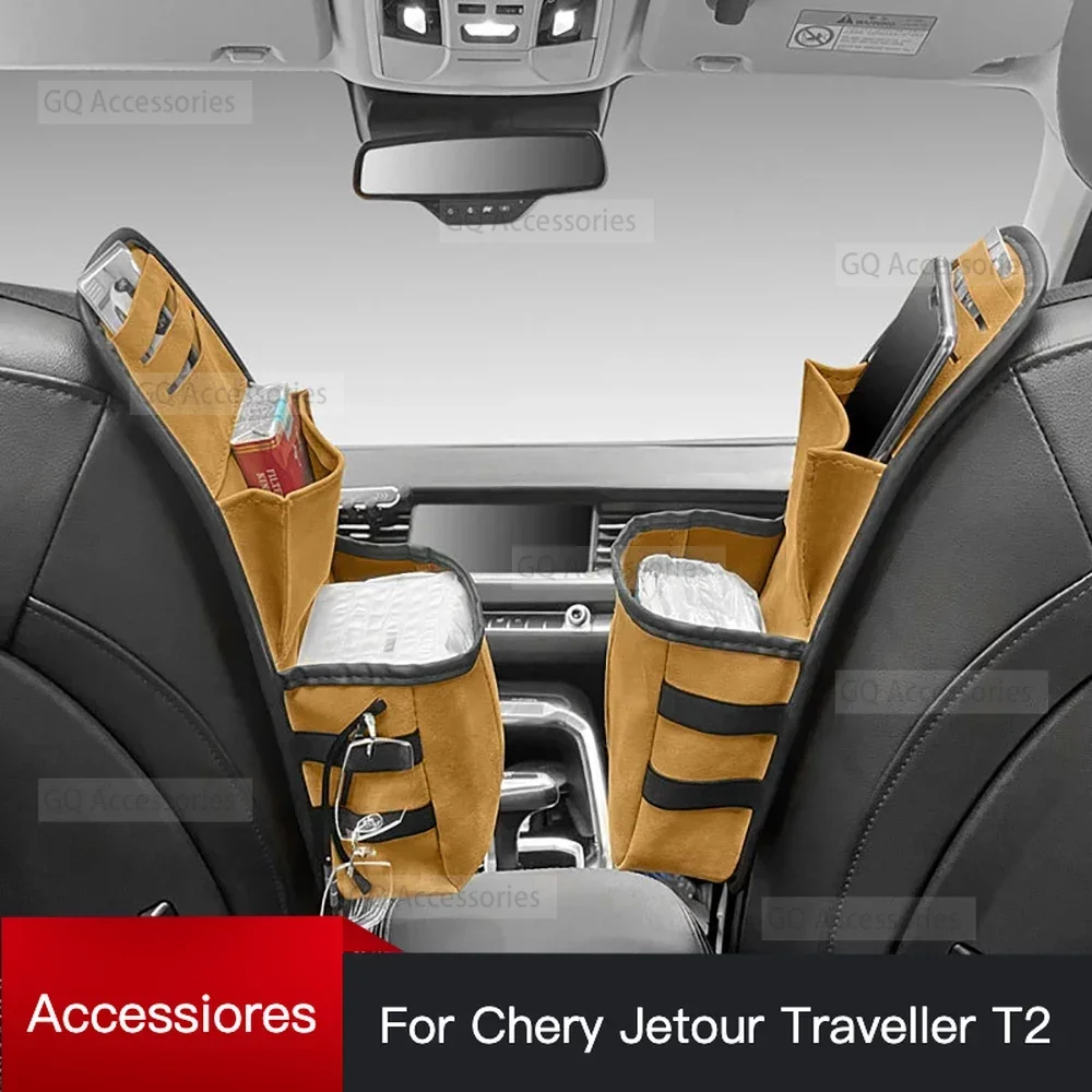 

cherryJetour Traveller T2 2023 2024 Jetour T2 1Pcs Seat Side Storage Bag Tissue Box Fit Hanging Car Tissue Bag Interior Styling