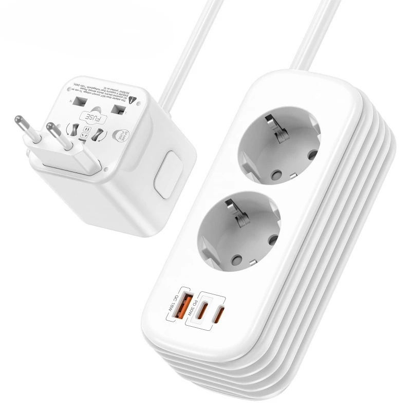 

New product Multinational US standard European standard Plug-in board Wire storage power strip conversion socket Converter plug