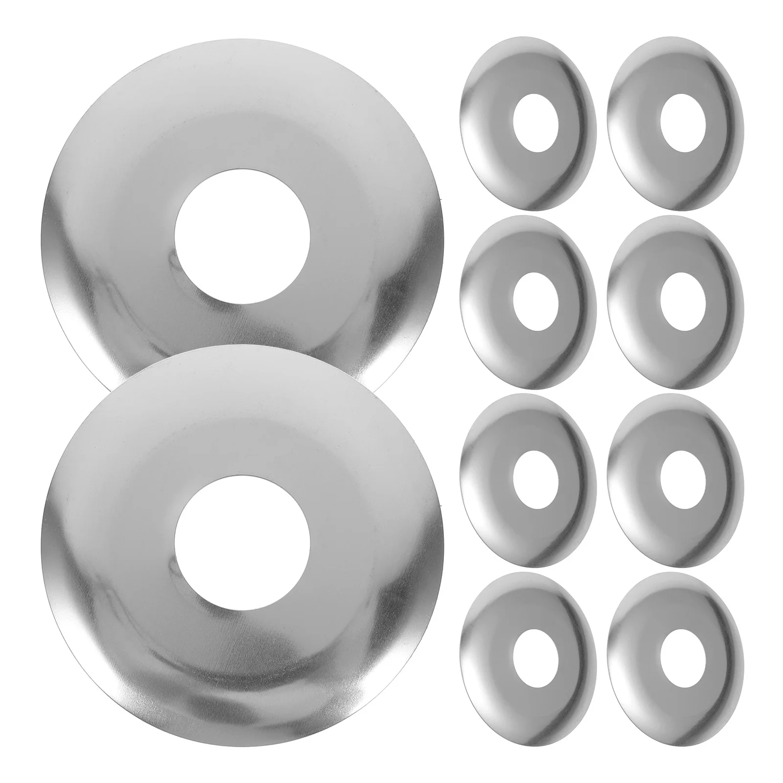 10 stks Enkele Schijf Rozet Afdekplaat 1/2 Inch Fire Sprinkler Hoofdbeschermer Rvs Wandmontage Pijp Cover voor Fire