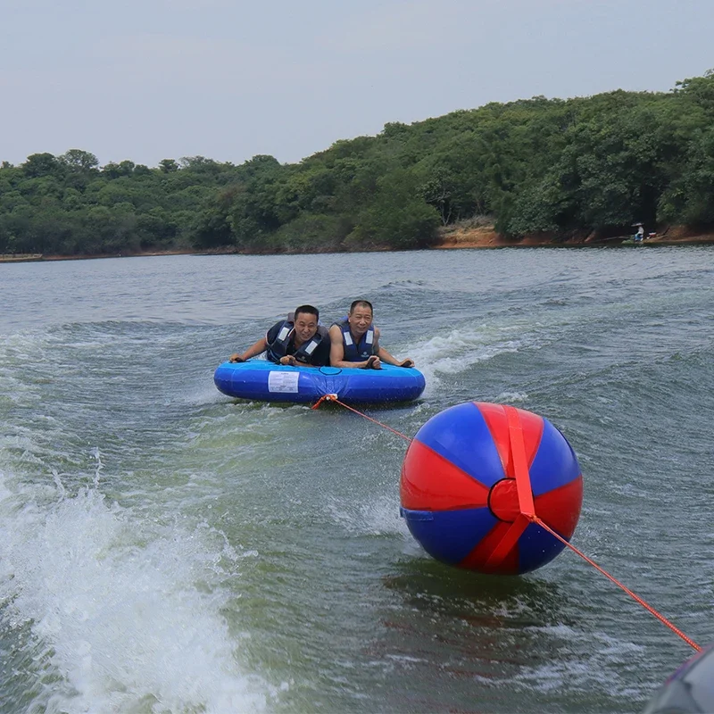 2 Persons Full Package Inflatable Round Towable Tube,Overwater Towing Tractor Type Inflatable Towable Tube