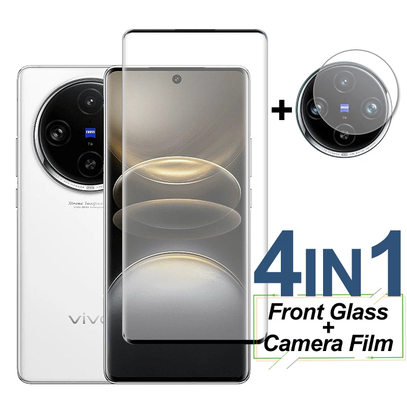 Full Cover Tempered Glass For ViVo X100s Pro Screen Protector Protective Phone Camera Lens Film For ViVo X100s Pro X100 Ultra