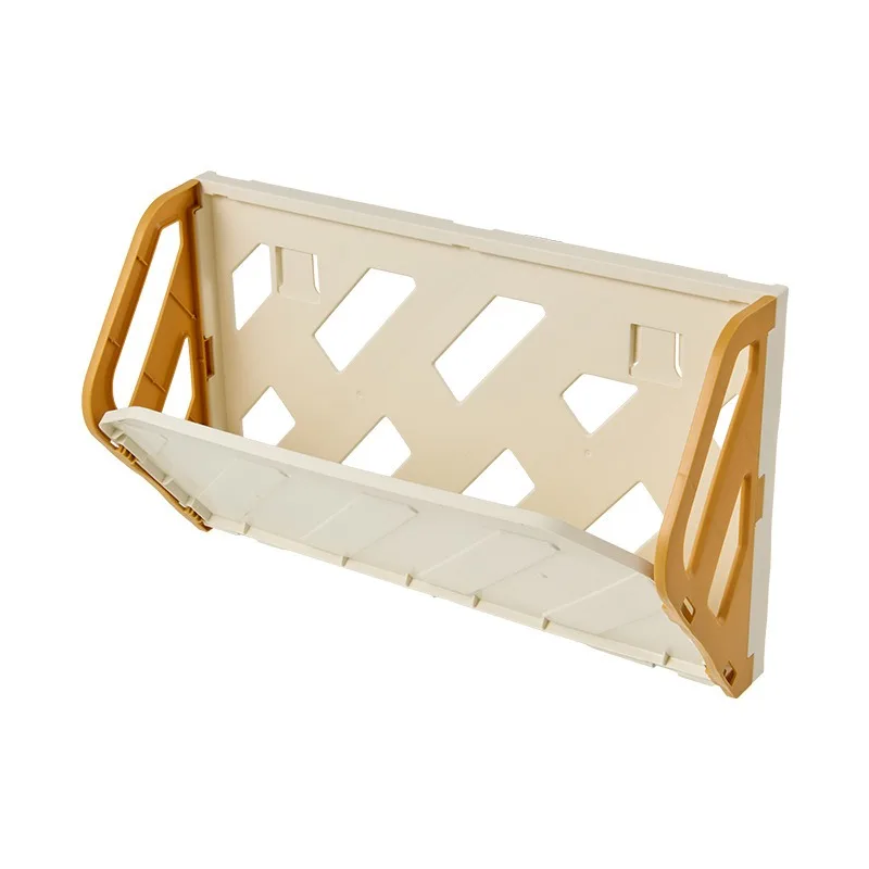 Folding wall-mounted shoe rack without punching, living room, bathroom, wall-mounted door, shoe rack